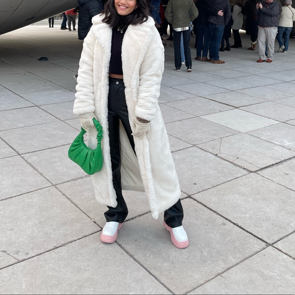 Faux fur coat